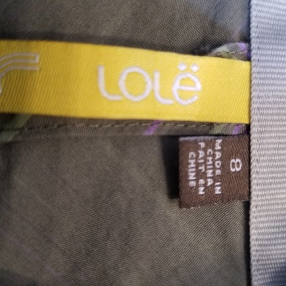 (8) Lole Snap Blouse Athleisure Adventure Outdoors Striped Green Casual - Picture 3 of 9